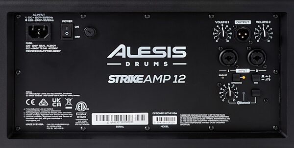 Alesis Strike Amp 12 MK2 Electronic Drum Amplifier, New, Action Position Back