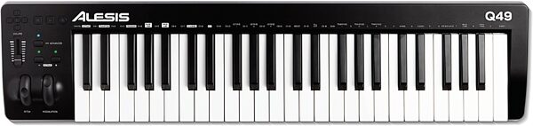 Alesis Q49 MKII USB MIDI Keyboard Controller, 49-Key, Action Position Back