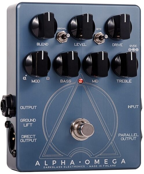 Darkglass Alpha Omega Bass Distortion and Overdrive Pedal, New, View