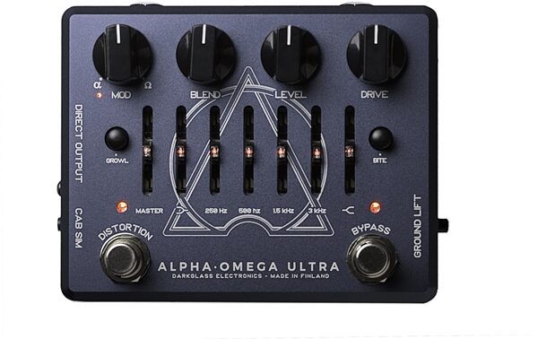 Darkglass Alpha Omega Ultra V2 Bass Overdrive Pedal, New, Action Position Back