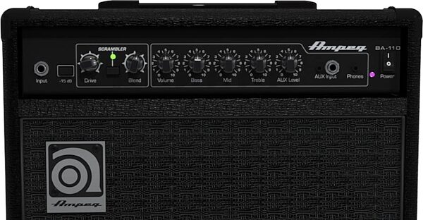 Ampeg BA-110v2 Bass Combo Amplifier, Front Panel