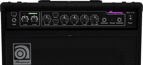 Ampeg BA-112v2 Bass Combo Amplifier, Front Panel