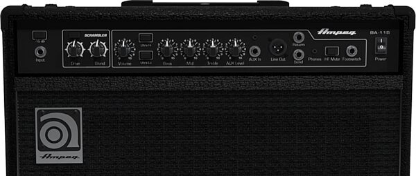 Ampeg BA-115v2 Bass Combo Amplifier, Front Panel