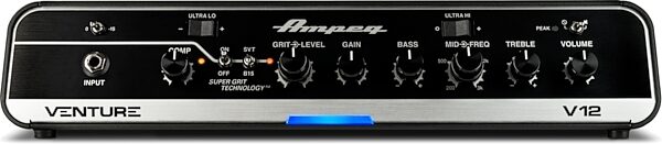 Ampeg Venture V12 Bass Guitar Amplifier Head (1200 Watts), New, Action Position Back