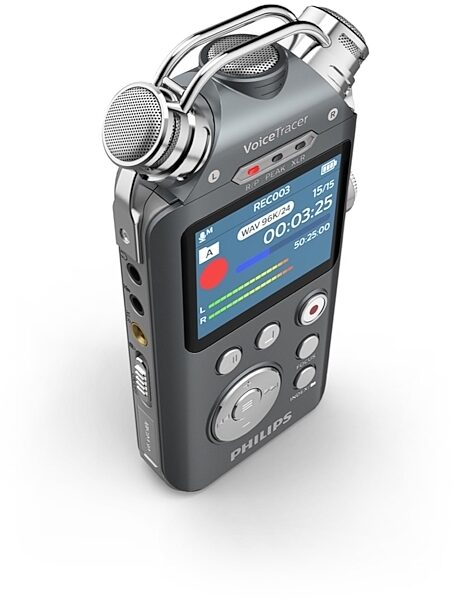Philips DVT7500 Voice Tracer Audio Recorder, Angle