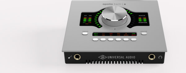 Universal Audio Apollo Twin X Quad Gen 2 Thunderbolt Audio Interface, Studio+ Edition, New, Action Position Back