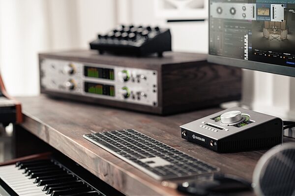 Universal Audio Apollo Twin X Quad Gen 2 Thunderbolt Audio Interface, Essentials+ Edition, New, Action Position Back