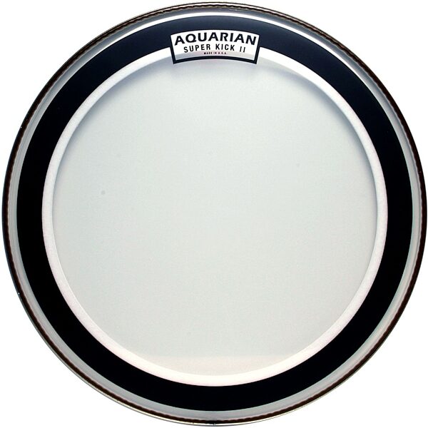 Aquarian Super-Kick II Bass Drumhead, Clear, 16 inch, Action Position Back