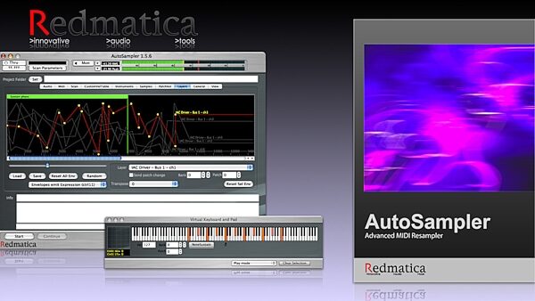 Redmatica AutoSampler Sampling Software (Macintosh), Screenshot