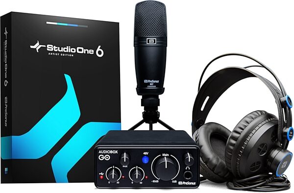 PreSonus AudioBox GO Creator Bundle, New, main w sw fixed
