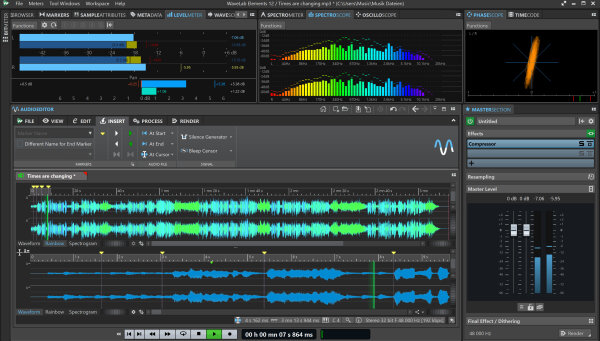 Steinberg WaveLab Elements 12 Software, Digital Download, Action Position Back