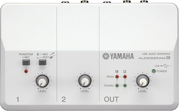 Yamaha Audiogram3 USB Audio Interface (Mac and Windows), Top