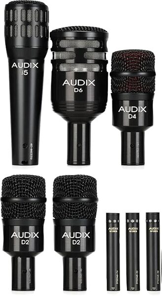 Audix DP8 8-Piece Drum Microphone Pack, New, Action Position Back