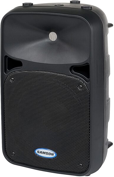 Samson Auro D210 2-Way Active Loudspeaker (200 Watts, 1x10"), New, Angle