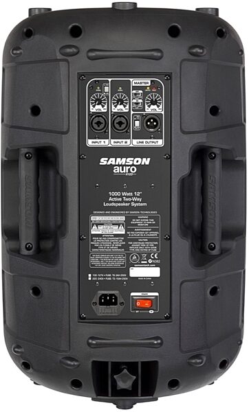 Samson Auro X12D Active Loudspeaker (1000 Watts), Back