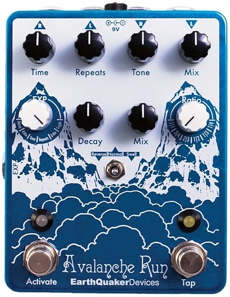 EarthQuaker Devices Avalanche Run Stereo Delay Reverb Pedal, Main