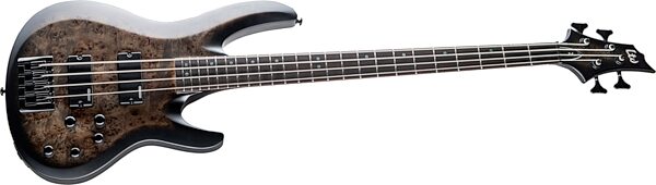 ESP LTD B-4 Electric Bass, with Ebony Fingerboard, Charcoal Burst Satin, Action Position Back
