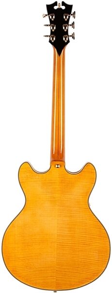D'Angelico EX-DC Semi-Hollowbody Electric Guitar, Left-Handed, Natural - Back