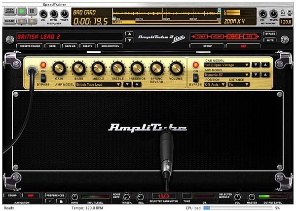 IK Multimedia StealthPedal Guitar Audio Interface Pedal, AmpliTube 2 Live