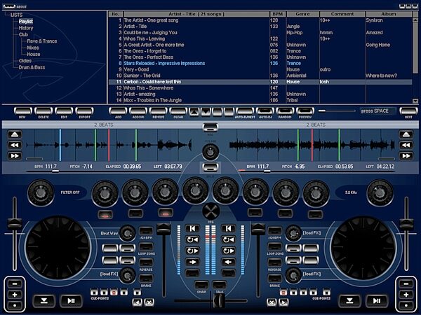 Behringer BCD2000 B-Control Deejay DJ/Audio Interface, Screenshot