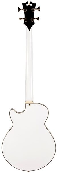D'Angelico EXBASS Semi-Hollowbody Electric Bass, White - Back