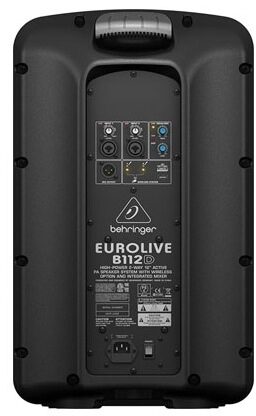 Behringer B112D Eurolive Active PA Speaker (1000 Watts, 1x12"), Rear
