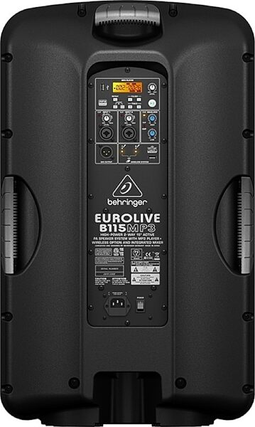 Behringer B115MP3 Eurolive Powered Speaker (1000 Watts and 1x15"), Rear