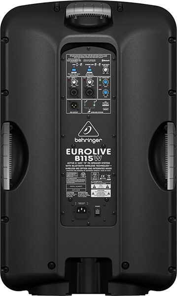 Behringer B115W Eurolive Bluetooth Active PA Speaker, Rear