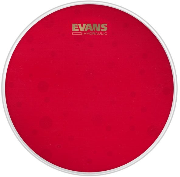 Evans Red Hydraulic Coated Snare Drumhead, 14 inch, Main