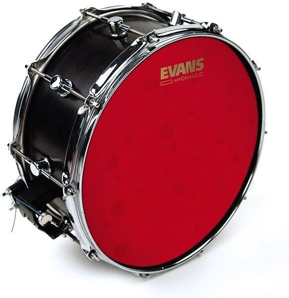 Evans Red Hydraulic Coated Snare Drumhead, 14 inch, Snare