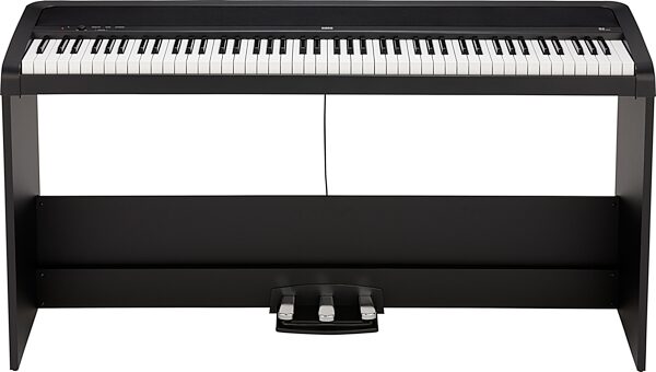Korg B2 Digital Piano, 88-Key, Black, B2SP, with Stand and Pedal, Action Position Back