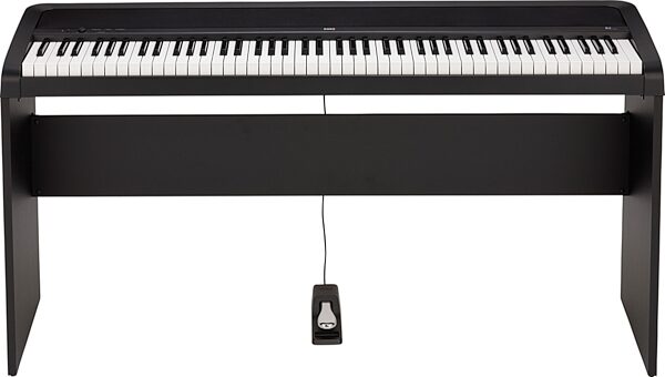 Korg B2 Digital Piano, 88-Key, Black, B2SP, with Stand and Pedal, Main