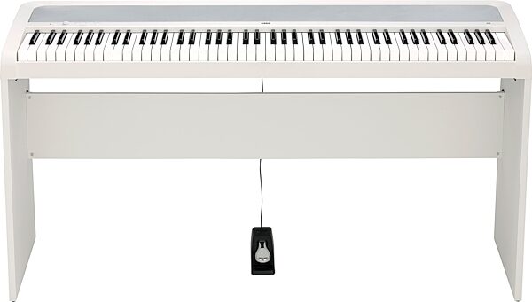 Korg B2 Digital Piano, 88-Key, White, B2WH, Action Position Back