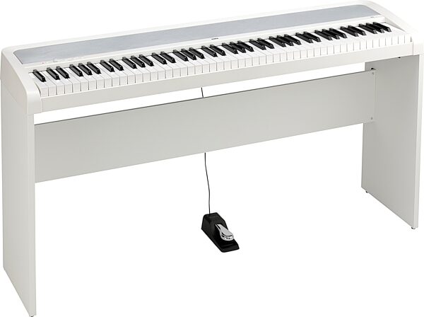 Korg B2 Digital Piano, 88-Key, White, B2WH, Action Position Back