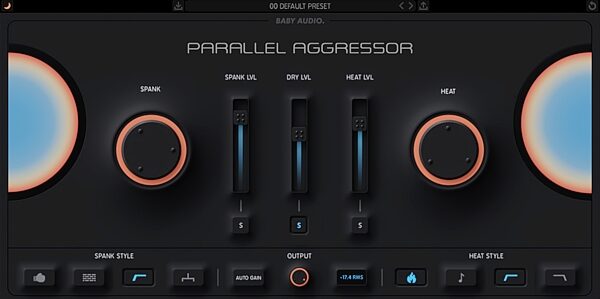 Baby Audio Parallel Aggressor Audio Plug-in, Digital Download, Screenshot Front