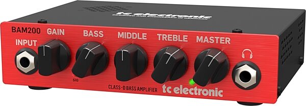 TC Electronic BAM200 Micro Bass Amp Head, Action Position Back
