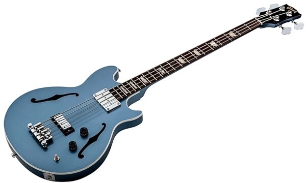 Gibson 2014 Midtown Signature Semi-Hollowbody Electric Bass, Pelham Blue - Closeup