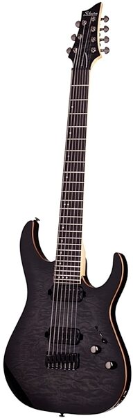 Schecter Banshee-7 Passive Electric Guitar, 7-String, Transparent Black Burst