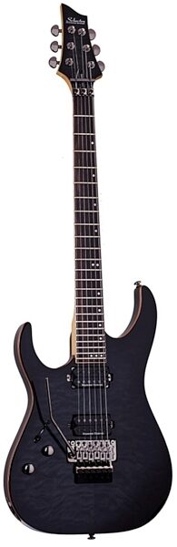 Schecter Banshee FR-P Electric Guitar, Left-Handed, See-Thru Black