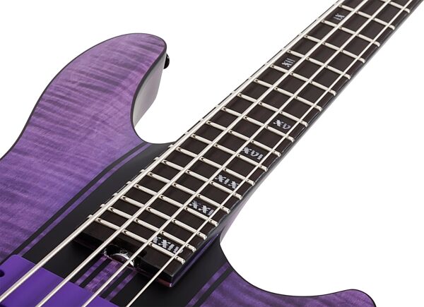 Schecter C-4 GT Electric Bass, Action Position Back