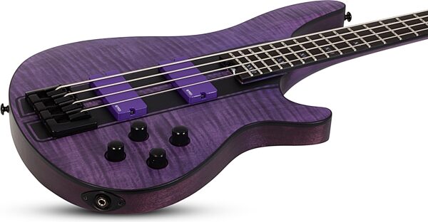 Schecter C-4 GT Electric Bass, Action Position Back