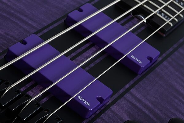 Schecter C-4 GT Electric Bass, Action Position Back