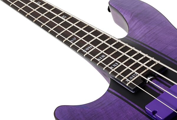 Schecter C-4 GT Electric Bass, Left-Handed, Action Position Back