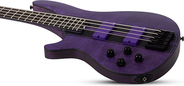 Schecter C-4 GT Electric Bass, Left-Handed, Action Position Back