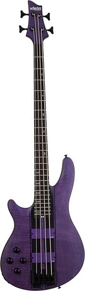 Schecter C-4 GT Electric Bass, Left-Handed, Action Position Back