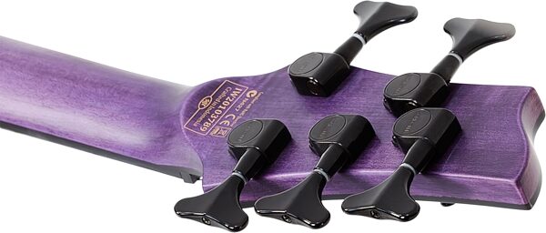 Schecter C-5 GT Electric Bass, Left-Handed, Headstock Back Detail