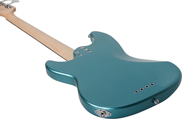 Schecter Banshee Bass Guitar, Vintage Pelham Blue, Action Position Back