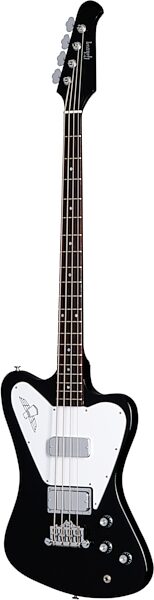Gibson Non-Reverse Thunderbird Electric Bass (with Case), Ebony, Action Position Front