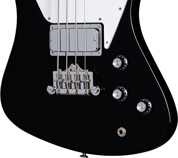 Gibson Non-Reverse Thunderbird Electric Bass (with Case), Ebony, Action Position Sound Module