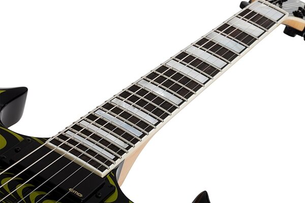 Wylde Audio Barbarian Rawtop Electric Guitar, Grimmest Green, Open Box (Very Good), Action Position Back